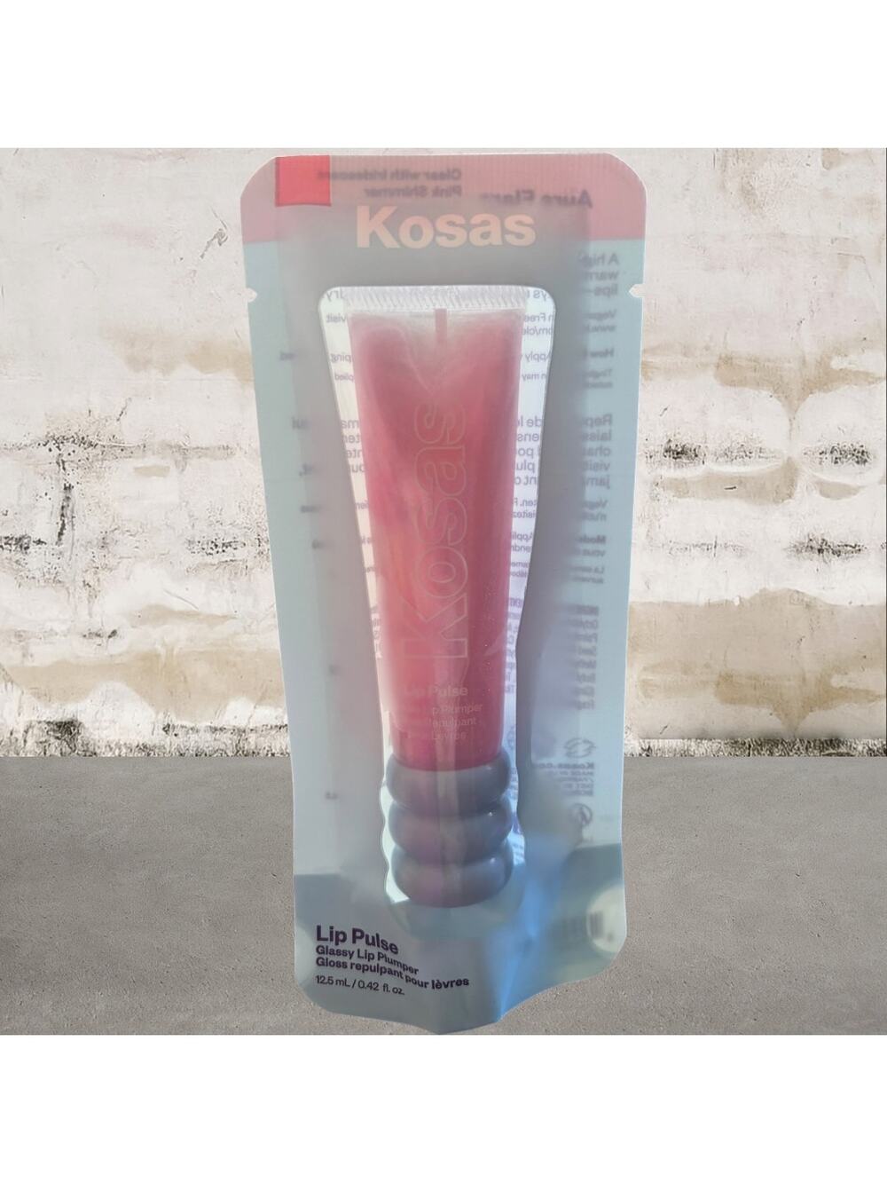 Kosas Lip Pulse Glassy Lip Plumper Gloss in Aura Flare NEW